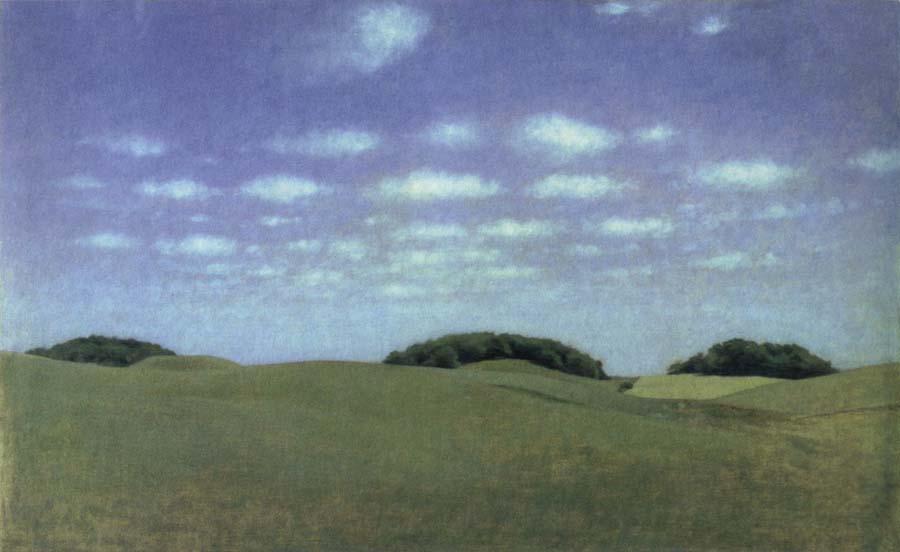 Vilhelm Hammershoi landscape from lejre